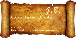 Goldschmied Bianka névjegykártya